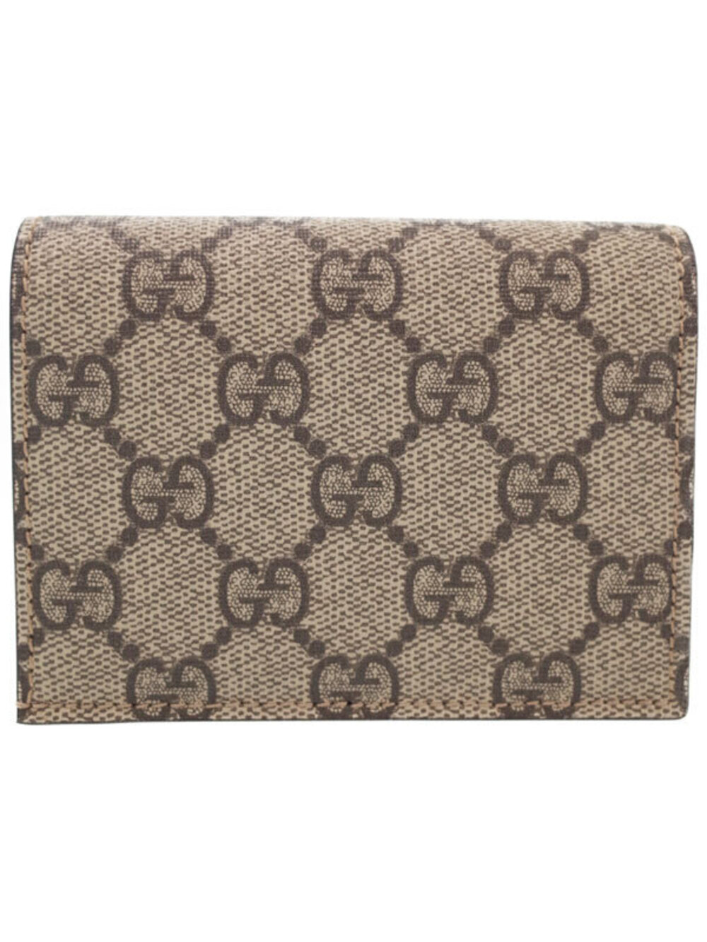 Gucci Bi Card Wallet fold GG Canvas Short Supreme Black